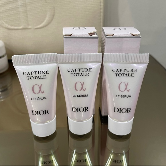12pc Dior Capture Totale Le Serum, Eye Serum, Firming Wrinkle Cream, Logo Pouch - Picture 13 of 16